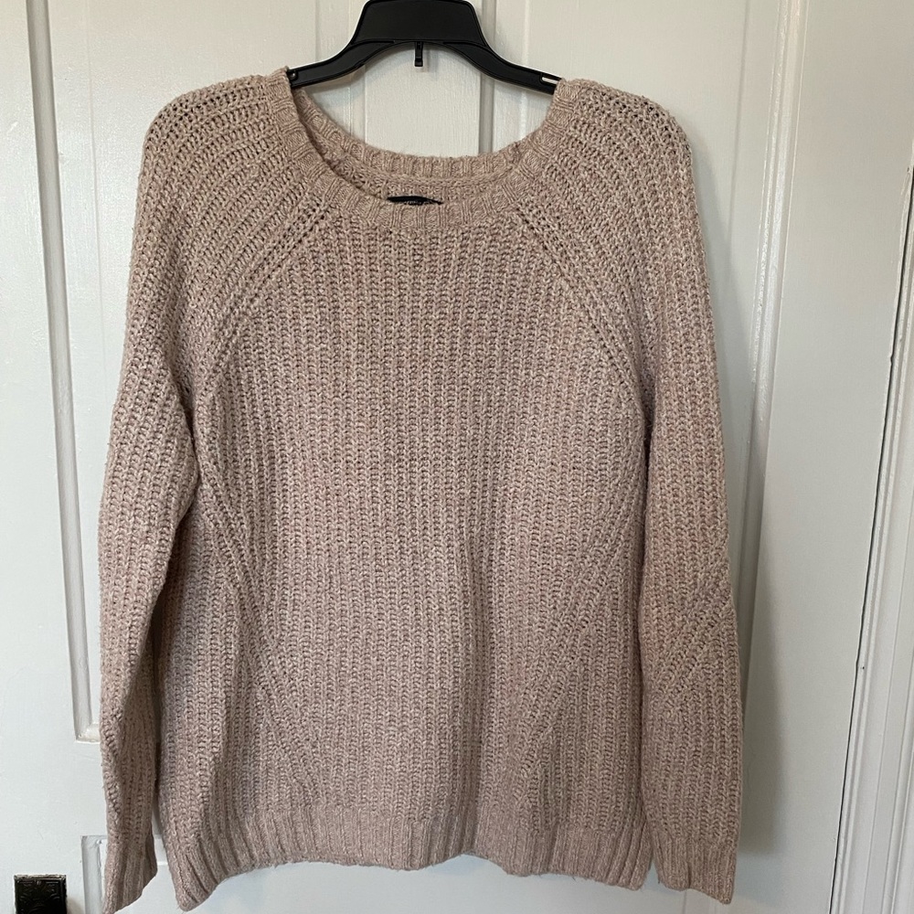 American eagle tan knit sweater size Medium